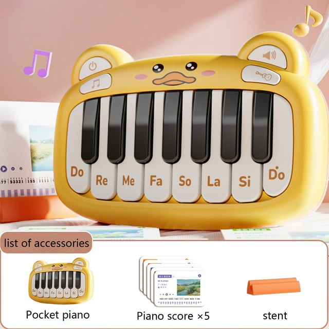 KOYPTL Mini Music Keyboard for Toddlers Kids Beginners Ages 2 3 4 5 6,Electronic Keyboard for Musical Instrument Learning & Soothing,Gift for Music Interactive Christmas Stocking Stuffers Birthday