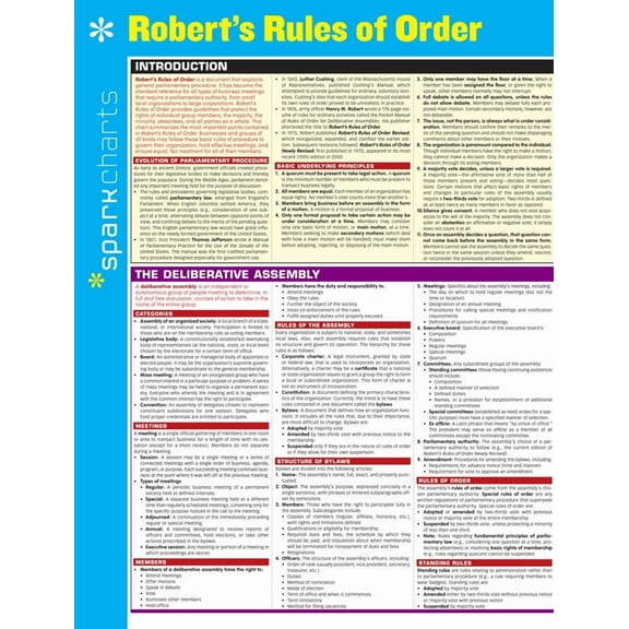 Robert's Rules of Order (SparkCharts)