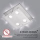 thumbnail image 4 of Luz De Techo Moderna Luz Colgante De 4 Cabezales Para Sala De Estar Cocina Dormitorio Advancent HA024370-01, 4 of 5