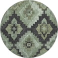 thumbnail image 2 of Addison Rugs Mayfield Premium Machine Washable Transitional Aztec Aloe Round Rug, 8' x 8', 2 of 6