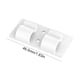 thumbnail image 2 of Clips de luces de cadena para exteriores con tiras adhesivas impermeables () blanco 25 piezas, 2 of 8