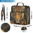 thumbnail image 3 of WOBOGO Wildflower Tiger Pattern Ring Binder Bag 1.5in Folder Organizer with Shoulder Strap for 13Inch Laptop and 500 Sheets of Paper, 3 of 8