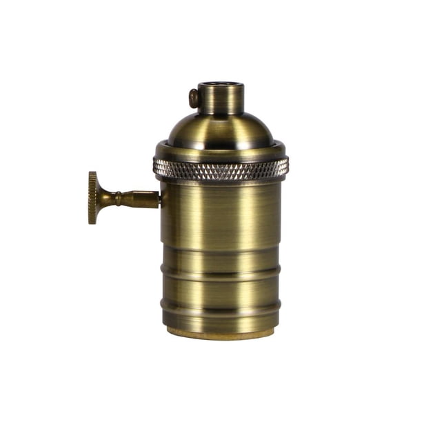 Portalámparas De Estilo Retro E27 Bombilla Colgante Vintage Base De Lámpara De Cobre Decorativa Noticed HA026909-03