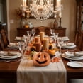 thumbnail image 5 of Floleo Glowing Ceramic Pumpkin Light – LED Lit Jack O Lantern Figurine Tabletop Decor for Fall Halloween Thanksgiving, Hollow Carved Design for Indoor Outdoor Home Party Display, 5 of 6