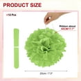 thumbnail image 2 of 8inch Tissue Paper Pom Poms, 12PCS Pom Poms Paper Flowers Ball Tissue Paper Flowers for Wedding Bridal Shower Birthday Bachelorette Party Backdrop Decoration, Light Green, 2 of 6