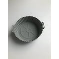thumbnail image 4 of Air Fryer Silicone Pan, 2-Pack Reusable Air Fryer Liners, Air Fryer Accessories, Disposable Parchment Lined Kitchen Accessories Replacements, Compatible with Ninja, Tower, COSORI, 4 of 5