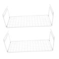thumbnail image 5 of Soimiss 2Pcs White Hanging Space Saving Shoe Rack Organizer for Home Wardrobe Shelves, 5 of 8