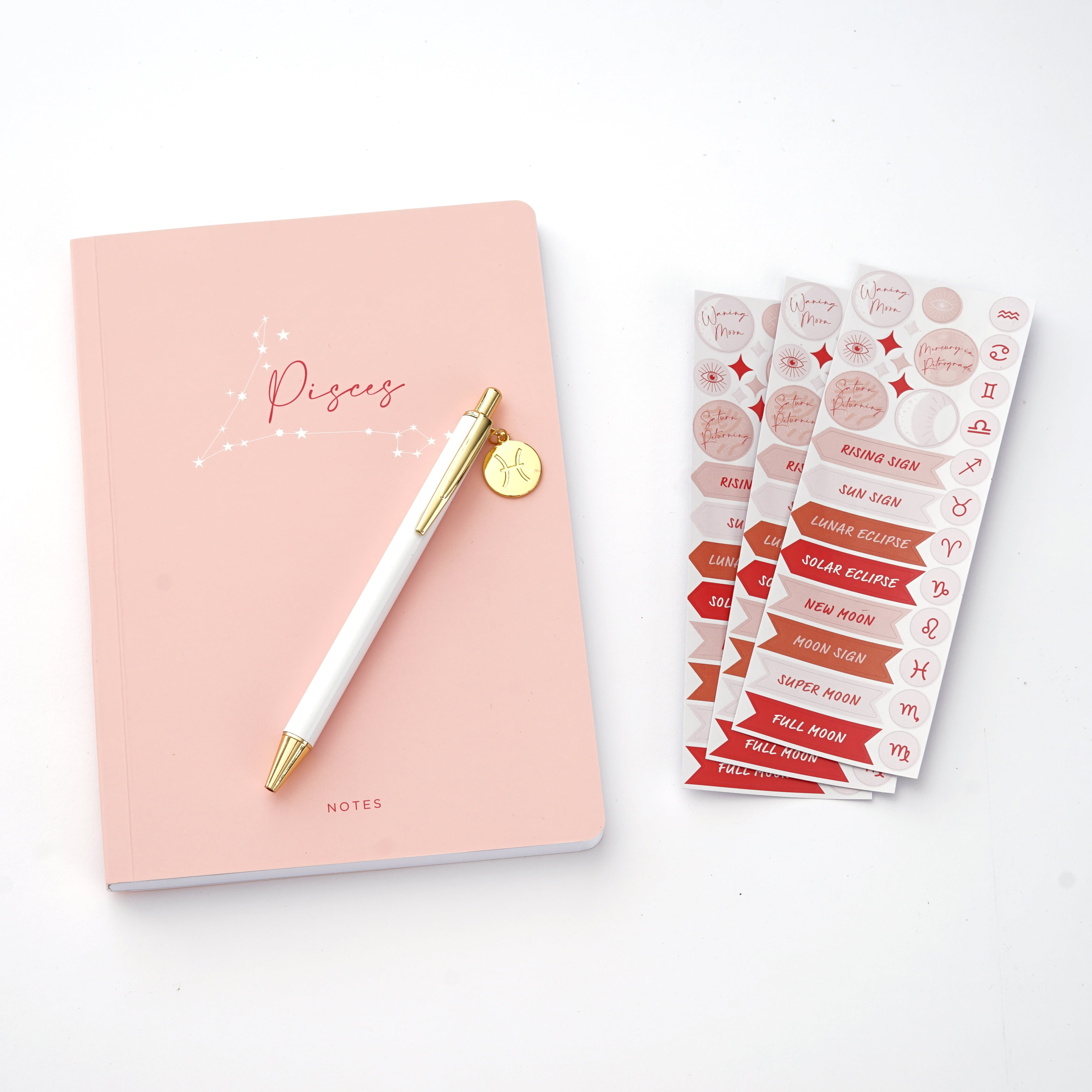 Ladies Pen & Journal Set-PINK REFILLABLE with CRYSTALS & MATCHING POUCH in a BOX 
