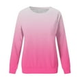 thumbnail image 5 of Dyegold Womens Casual Long Sleeve Sweatshirt Crew Neck Cute Gradient Pullover Tops Oversized Sweater Shirt Fall Fashion 2026, 5 of 5