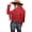 Red, variant on Women's Faux Suede Leather Jackets Tassel Motorcycle Cropped Coats Fashion Clothes