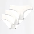 thumbnail image 2 of LIaqionyy 3 Pack Bikini Women's Panties Seamless Comfort Underwear Breathable Ladies Comfortable Solid Color Briefs, 2 of 5