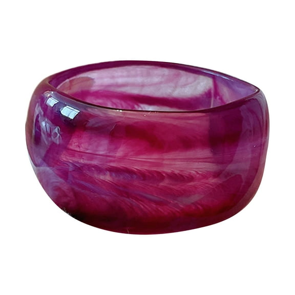 lixuesong Acrylic Wide Geometric Bangle Exaggerated Bangle Statement Accessories Acrylic Texture Suitable for Women Present