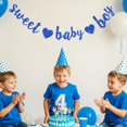 thumbnail image 4 of Suministros de fiesta para bebés Banner RICHHHA Blue Glitter Sweet Boy, 4 of 6