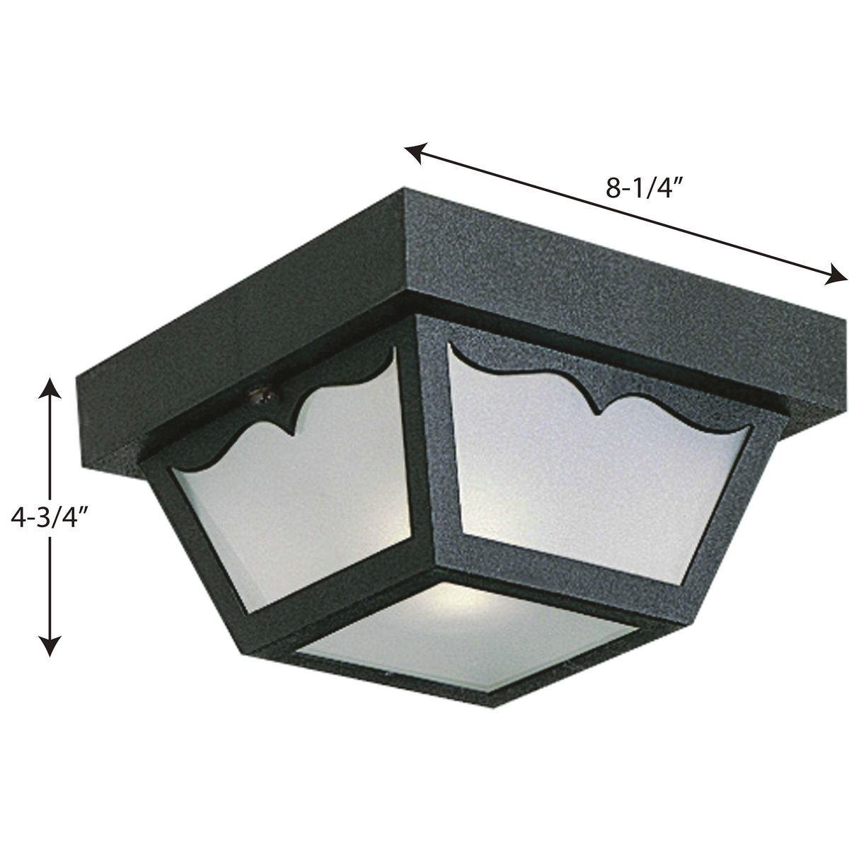 One-Light 8-1/4" Flush Mount for Indoor/Outdoor use - image 2 of 2