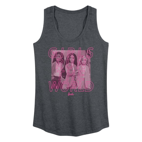 Barbie - Girls Run the World - Women's Racerback Tank Top