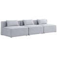 thumbnail image 1 of Meridian Furniture Cube Grey Durable Linen Modular Sofa, 1 of 6