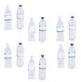 thumbnail image 4 of Botellas de bebida en miniatura, 40 botellas de agua para casa de muñecas, botella de agua en miniatura, botellas de decoración para casa de muñecas, apariencia llamativa, 4 of 8