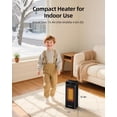 thumbnail image 2 of Calentador Space Heater Spacekey Electric con termostato de 1500 W (negro), 2 of 8