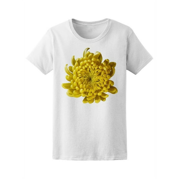 Yellow Chrysanthemum Flower T-Shirt Women -Image by Shutterstock, Female Small