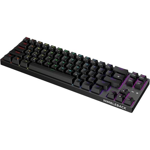 NB681 Nimbleback Wired 65% Mechanical Keyboard, RGB Backlit Ultra-Compact 68 Keys Gaming Keyboard
