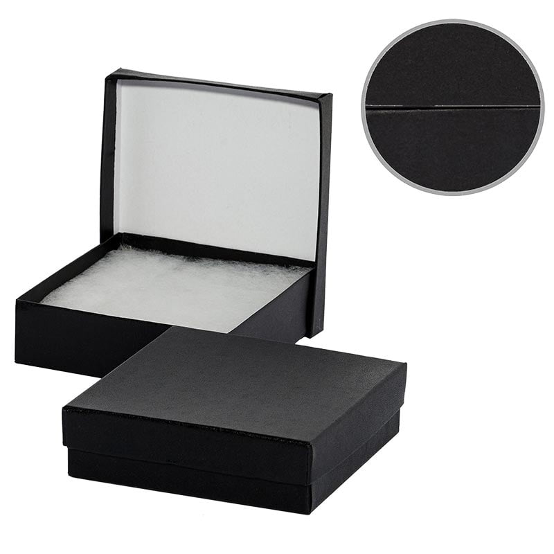 Black Leatherette Bulk Jewelry Boxes 7" X 5 1/2" X 11" Quantity 50