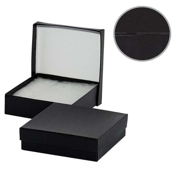 Black Leatherette Bulk Jewelry Boxes 7" X 5 1/2" X 11" Quantity 50