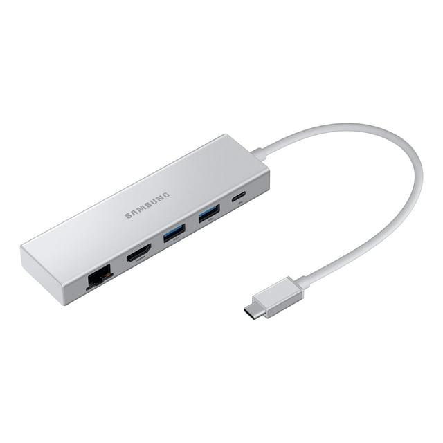 Adaptador multipuerto Samsung USB C, USB C, HDMI FHD y RJ45