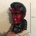 thumbnail image 4 of Estatua de demonio de cara roja, estantería de escritorio para jardín, balcón, decoración del hogar, 4 of 5