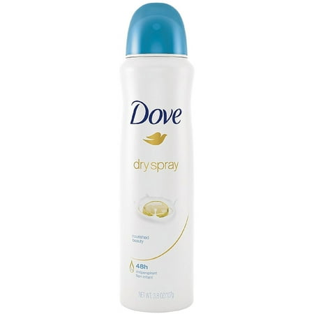 Dove Dry Spray Antiperspirant, Nourished Beauty 3.80 oz (Pack of 3)