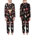 thumbnail image 2 of Renewold Girls Boys Pajama Top and Pants Set of 2 Multi-Saeson Long Sleeves Nightwear Comfort Christmas Socks Reindeer Daily Sleepwear Warmth Outfits Size 5-6, 2 of 5