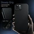 thumbnail image 3 of JETech Grip Case for iPhone 15 Plus 6.7-Inch, Soft TPU Slim Fit Protective Phone Cover with Camera Lens Full Protection, Shockproof (Black), 3 of 5