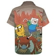 thumbnail image 4 of Adventure Time Jake The Dog Mens Hawaiian Shirt Loose Fit Shirts - Short Sleeve And Button Down Hawaiian Shirt for Men with Pocket, 4 of 7