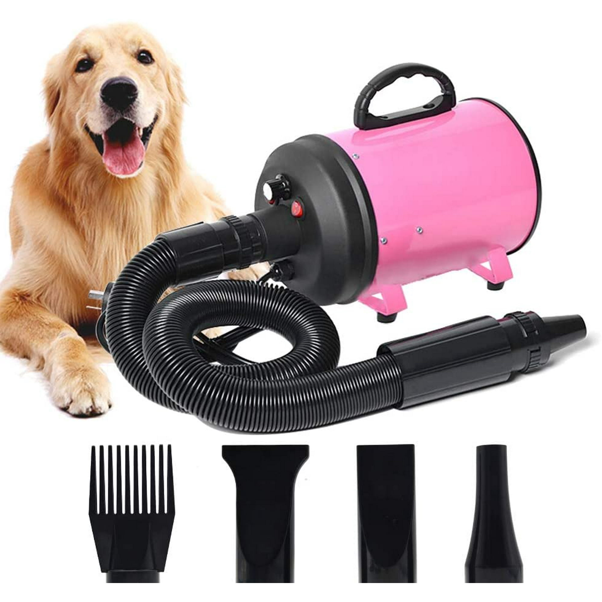 Iguohao Dog Pet Grooming Hair Dryer Professional High Velocity Blower Hot And Cold 30 70 C Adjustable For Medium Large Big Dog 2800w