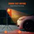 thumbnail image 4 of STAWAY 2000W Infrared Curing Lamp - Handheld & Stand Dual Use, 8-Min Quick Drying, 360° Full Car Coverage, Safe & Easy Install Paint Dryer, 4 of 9