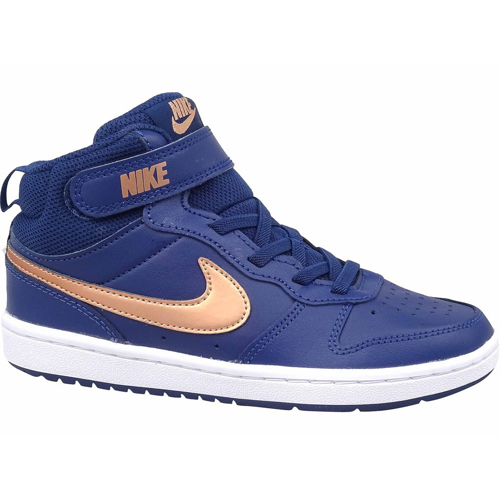 Nike court borough mid blue hotsell