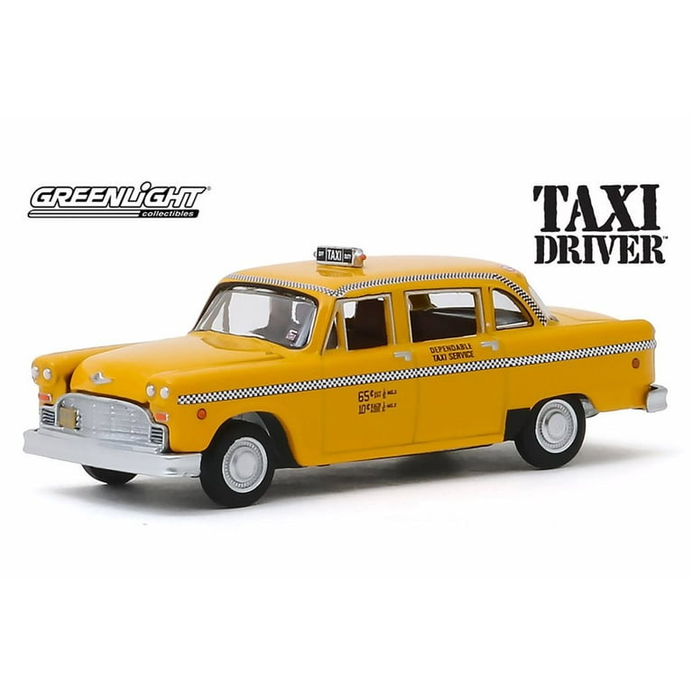 グリーンライト 1/64 1975 CHECKER TAXI 1975 Checker Taxicab, Taxi Driver - Greenlight 44860/48 - 1
