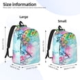 thumbnail image 4 of Balery Dragonfly Floral Vintage Canvas Backpack for Men and Women - Large Capacity, Durable Travel Laptop Bag for School, Work, Hiking, and Outdoor Activities, 4 of 7
