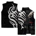 thumbnail image 4 of Chalecos para hombre Chalecos casuales y cálidos para hombre Chalecos de protección contra el frío y cómodos para hombres Ropa con impresión digital 3D Trend Warrior, 4 of 5
