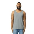thumbnail image 5 of Gildan Heavy Cotton Tank Top for Men, Classic Fit Bound Neck Sleeveless Tank for Comfort, Sport Grey, XL, 5 of 5