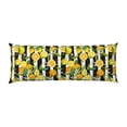 thumbnail image 2 of Gaeub Orange and Lemon Printed Long Body Pillowcase Envelope Closure 1 Pack Wrinkle for Night Sweats - 20x54 in, 2 of 8
