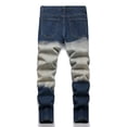 thumbnail image 4 of HUANBAI Jeans Décontractés pour Garçons, Mode de Rue, Pantalons Longs Confortables en Denim Extensible pour Enfants, Printemps Automne, 15-16 Ans, 4 of 6