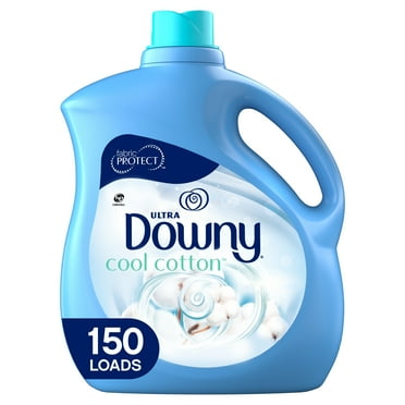 Downy Ultra Cool Cotton Liquid Fabric Conditioner (Fabric Softener), 150 Loads 129 fl oz
