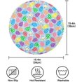 thumbnail image 4 of SKYSONIC Easter Bunny Eggs Round Placemats for Dining Table Non-Slip Heat-Resistant Polyester Table Mats Set of 1 Washable Table Mats for Kitchen Dining Table Decoration, 4 of 7