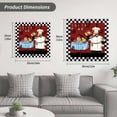 thumbnail image 5 of Chef Wooden Wall Clock Silent Non Ticking, Cartoon Red Food Cooking Black White Buffalo Check Square Wall Clocks Battery Operated, Decor Clock for Home Office, Living Room, Kitchen, 10 Inch, 5 of 9