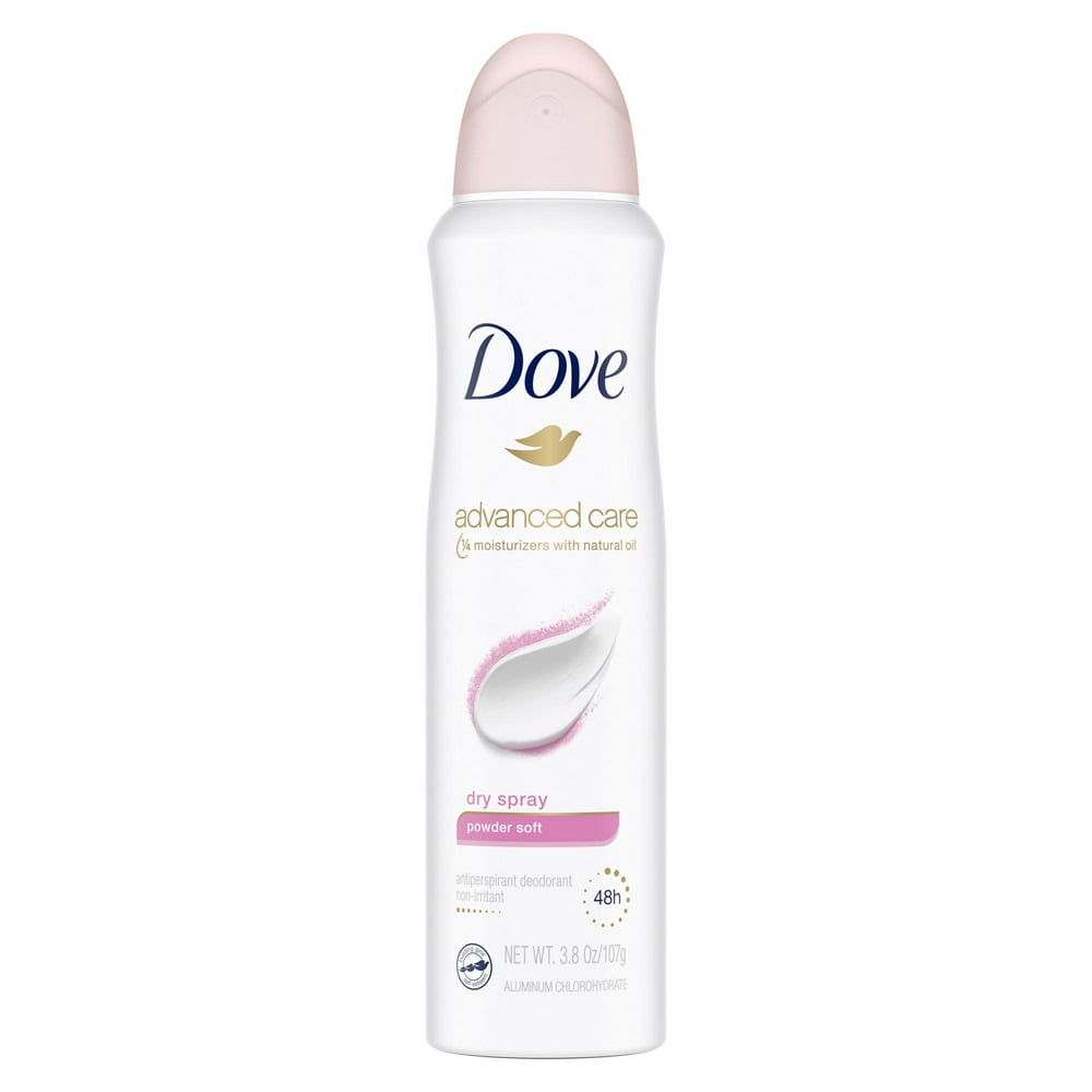 Dove Advanced Care Dry Spray Antiperspirant Deodorant Powder Soft 3.8 ...