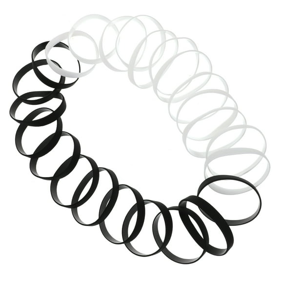 GOOHOCHY 24Pcs Decorative Colored Wristbands Bracelet Daily Life