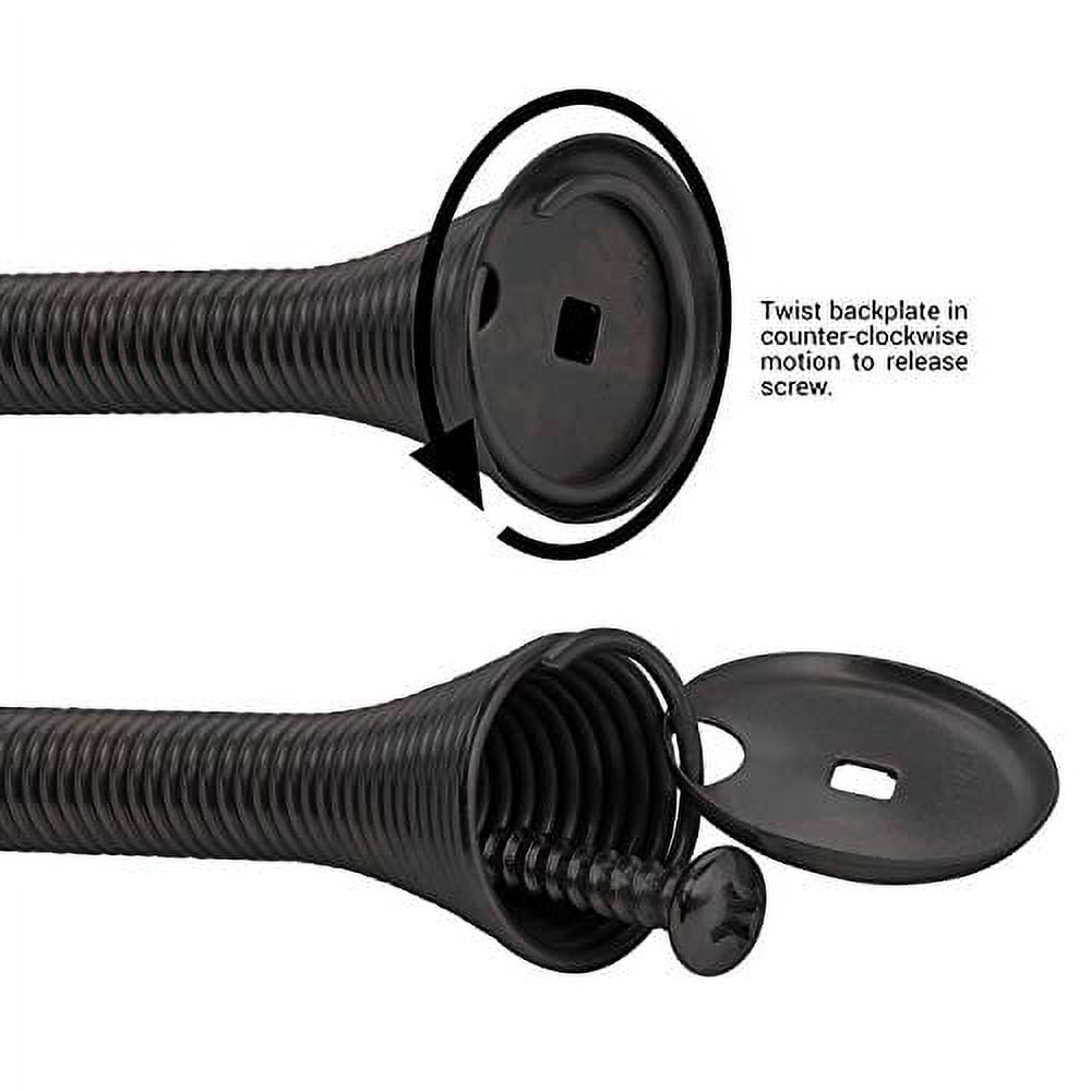 10 Pack Rok Hardware 3" Flexi Spring Heavy Duty Door Stop, Oil-Rubbed Bronze