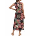 thumbnail image 3 of Fantaslook Long Tank Dresses for Women Summer Sleeveless Button Down Dress Casual Loose Beach Vacation Sundress, 3 of 8