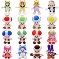 thumbnail image 2 of Kawaii Mario Bros Toad Toadette Peluches Douces Jouets Mignons Anime Chat Mario Luigi Princess Peach Rosalina Animaux en Peluche Poupées en Peluche, 2 of 5