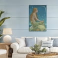 thumbnail image 2 of Stupell Industries New Moon Mermaid Portrait Canvas Wall Art design by Christina P. Wyatt, 45 x 30, 2 of 7